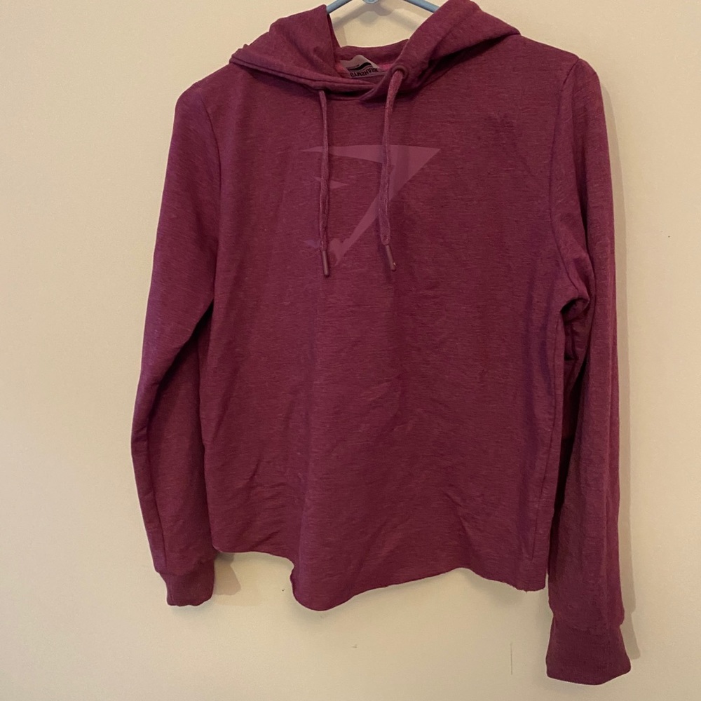 Maroon gymshark sweatshirt size small